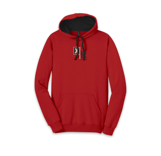 Our Mother in Red Hoodie